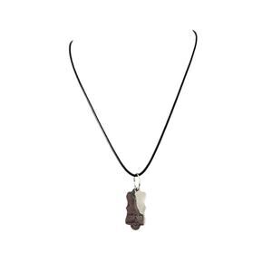 Upcycled mom pendant necklace